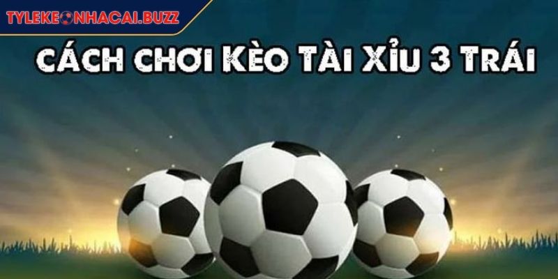 Tài Xỉu 3 Trái - Cách Đọc Kèo Và Kinh Nghiệm Cược Hiệu Quả 1 Kèo Tài Xỉu 3 trái là gì?